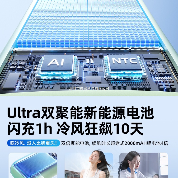 【制冷小空调】超强高速冷风便携冷风扇手持小风扇随身小型半导体|undefined