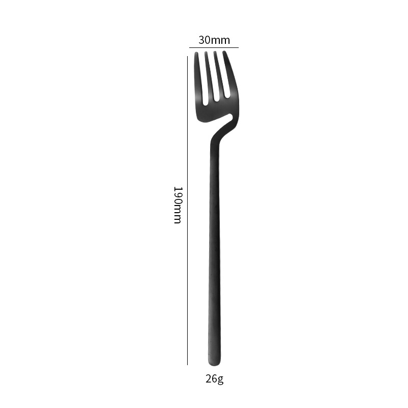큰 검은색 포크