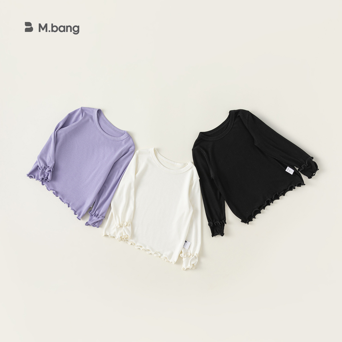 Babycity Children's Simple Long-sleeved T-shirt Spring And Autumn Children's Clothing Girls'Bottoming Shirt Baby Round Neck Top CY24141