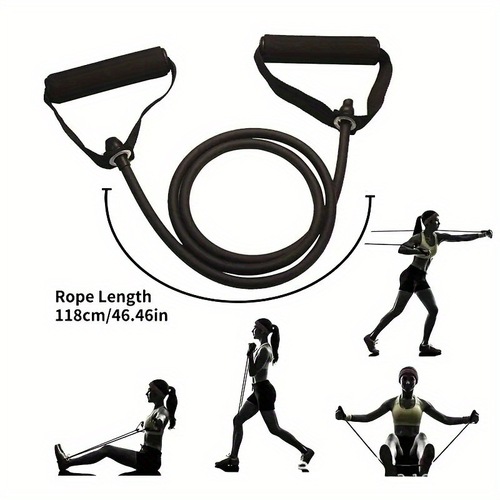 One-arm resistance band fitness band, one-piece resistance cord, household elastic cord fitness equipment