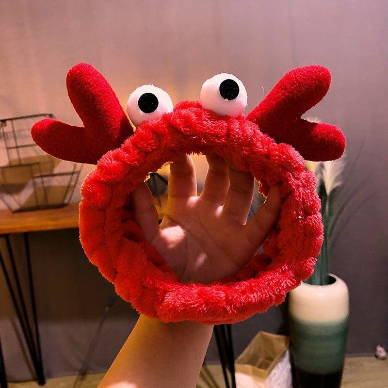 Estilo coreano celebridad de Internet ojos grandes cornisa banda de pelo animal de dibujos animados banda de pelo mascarilla banda de pelo femenino accesorios para el cabello al por mayor