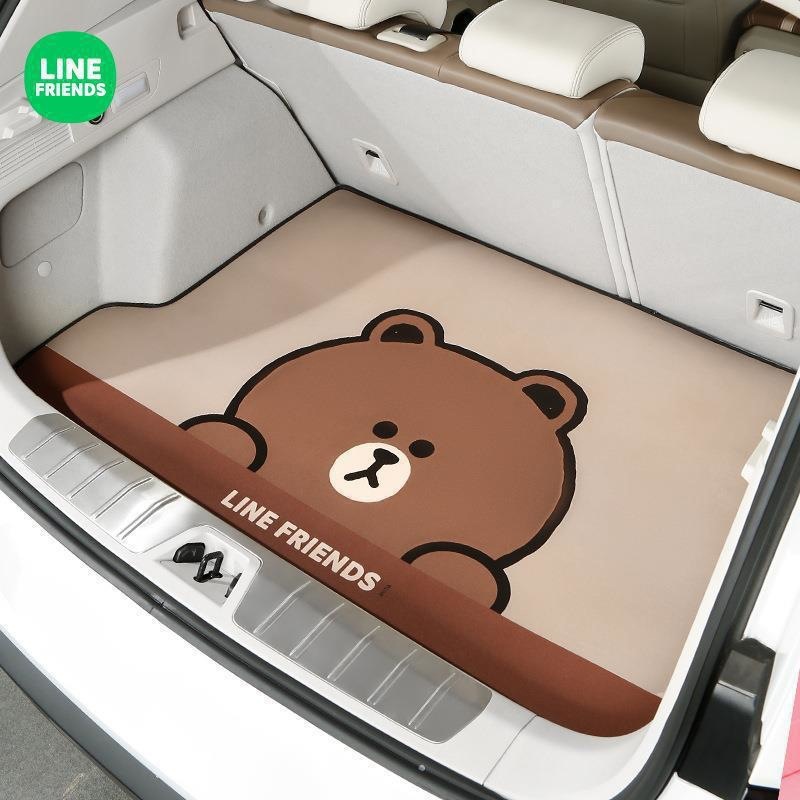 LINE FRIENDS自動車トランクマット専用トランクマット四季通用カードテールマット|undefined
