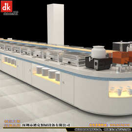 单位食堂大理石移动布菲台设计 自助餐台图片 厂家生产