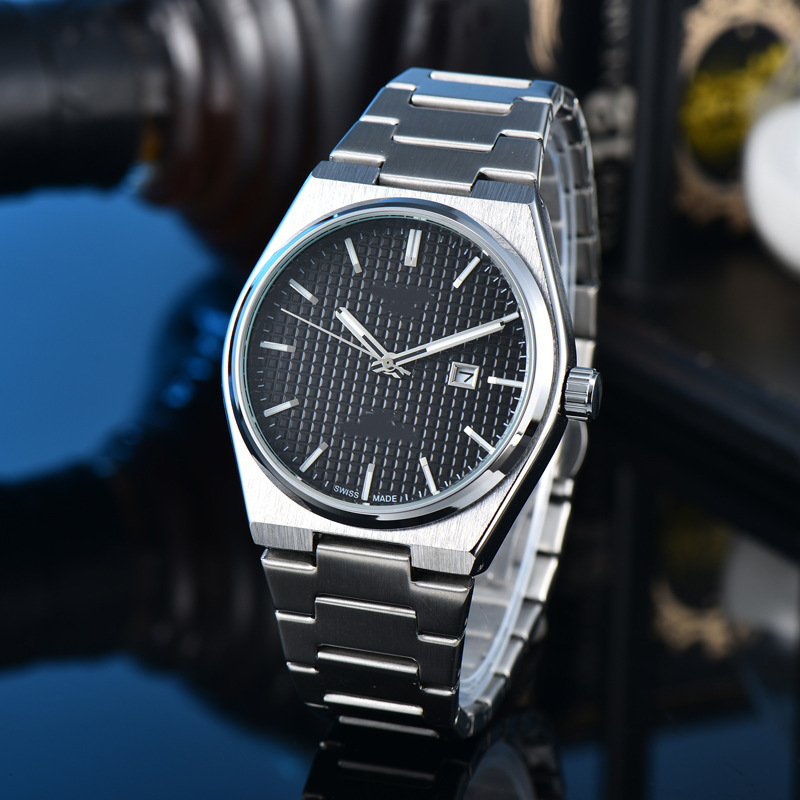 Classic simple elegant Sky home woven solid steel belt silver dial European quartz single Calendar watch in stock wholesale