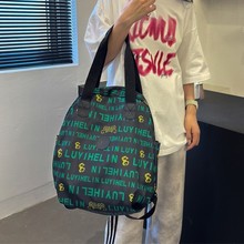潮流时尚百搭旅行双肩包手提包休闲手拎包轻便大容量背包女单肩包