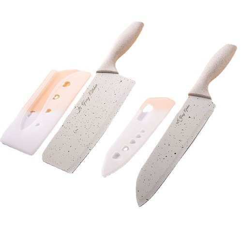 小麦秸秆菜板刀具套装女士家用厨房宿舍菜刀二合一辅食刀具水果刀