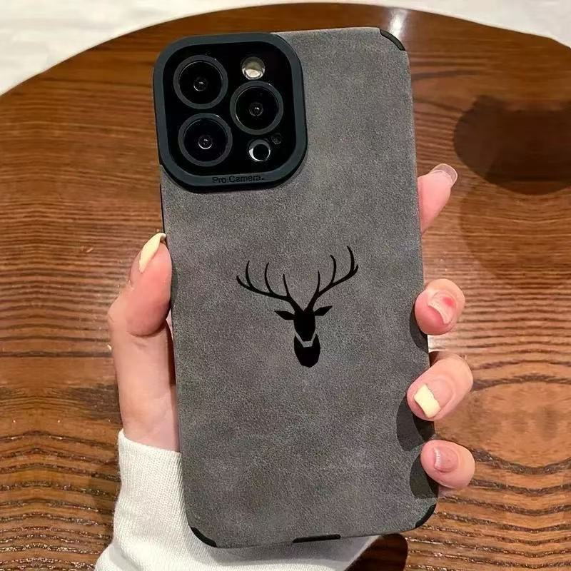 Adatto per iPhone 12/16 Pro Max, custodia per telefono da 14 pollici, protezione completa dei bordi per iPhone 16E, pelle scamosciata per iPhone Xsmax_voghion.com