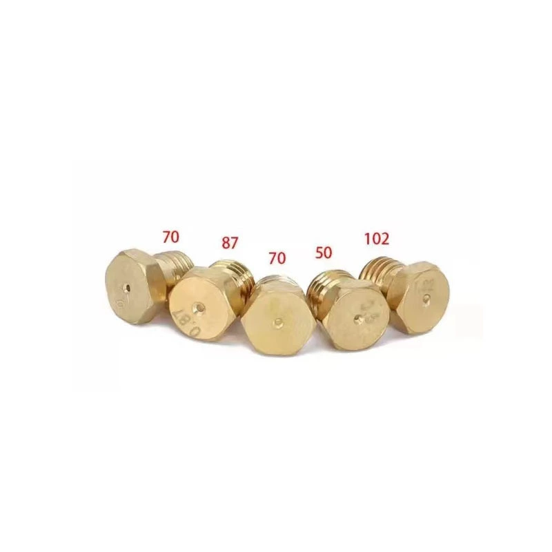 Форсунки для газовой плиты (SABAF), медные отверстия 0,50/0,70/0,87/1,02 мм