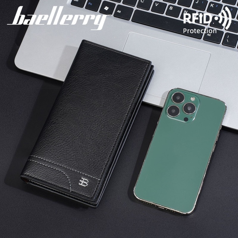 新款baellerry女士长款钱包跨境多卡位钱夹高级感RFID防盗刷皮夹|undefined
