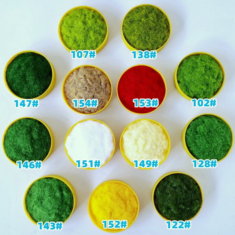 Grass turf powder sand table model grass velvet powder nylon lawn craft flocking powder building model grass powder