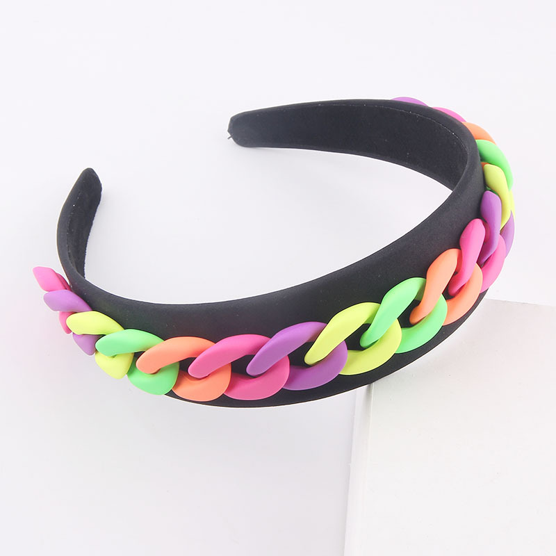 fashion widebrimmed color chain decoration headbandpicture9
