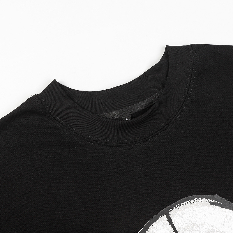 Summer 100% cotton fashionable high street loose casual short sleeved unisex couple T-shirt_viptrois.com
