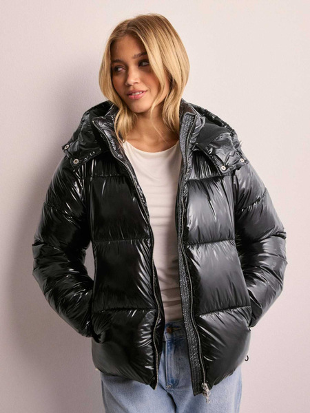 winter solid color elite down jacket for leisure with hood