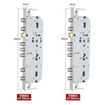 防盗门入户霸王锁体普通机械锁体全钢半钢铜舌开叉舌锁大门锁