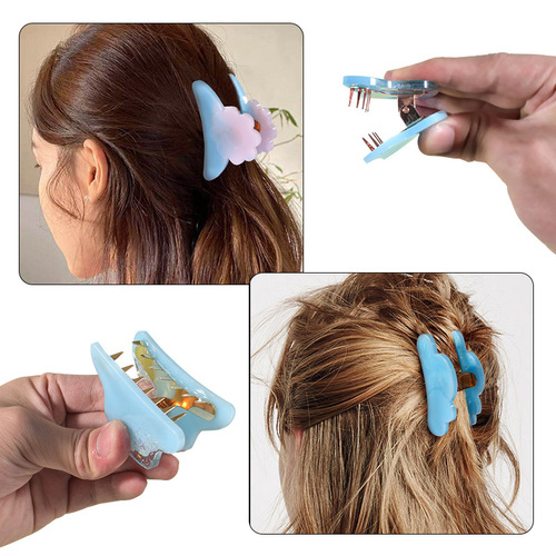Poppy diy crystal glue resin mold irregular shaped shark hairpin patch silicone mold wholesale