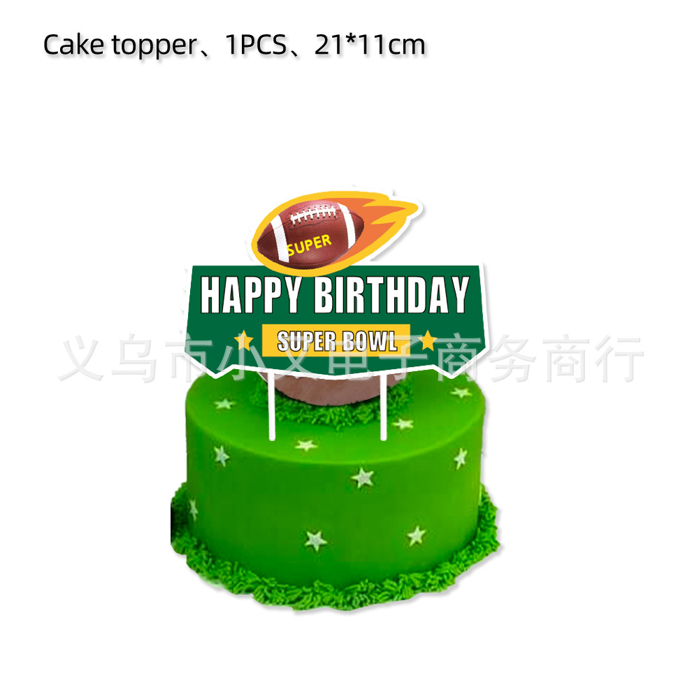 Super Bowl rugby fútbol americano fiesta de cumpleaños de los niños vajilla Placa de papel mantel decoración suministros del partido