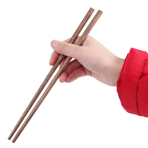 Chicken wing wood chopsticks gift box set wooden tableware ten pairs of male chopsticks household fast unpainted mahogany chopsticks with engraving