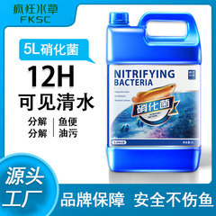 クレイジーウォーターグラス 5L 硝化細菌水槽水槽養魚安定した水質生態分解魚糞油膜硝化細菌