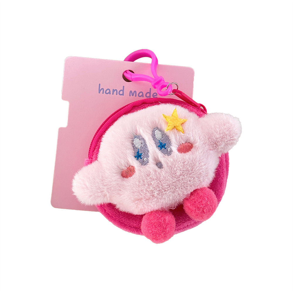 Nuevo lindo mini monedero de felpa, colgante de decoración de niña, bolso de almacenamiento de auriculares de dibujos animados creativos, colgante al por mayor