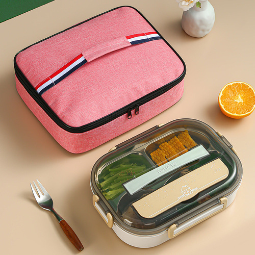 铝箔加厚饭盒袋便携式手提便当包学生餐包上班族带饭保温袋野餐包