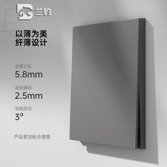 Wholesale ultra-thin skin-like gray single-control panel 86 model matte concealed wall switch, one-two position dual home switch