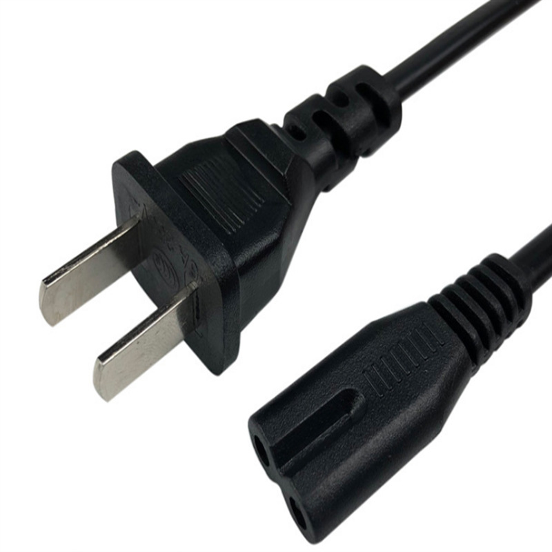 电源线2扁 8字尾 八字型 两孔电源线 电源连接线 2孔 八字尾