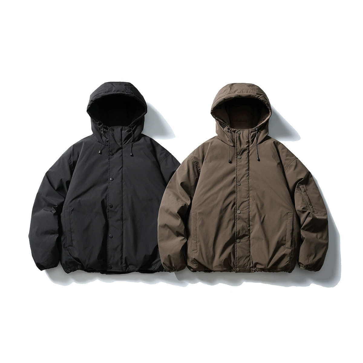 Мужская одежда Beijie: модный бренд в американском стиле, новинка зимы 2025 – теплая куртка-пуховик с капюшоном из белого утиного пуха для мужчин и пар.