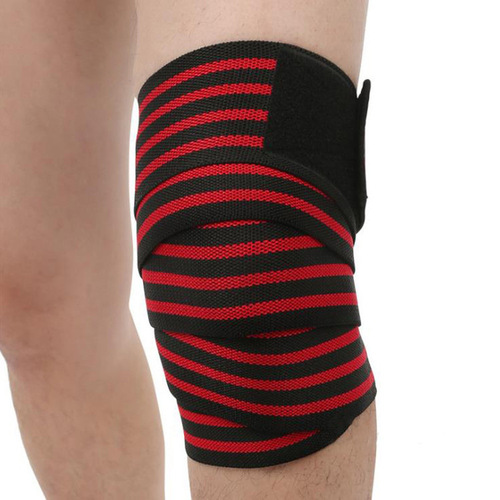 Knee support band for fitness exercise, squat wrap band for weightlifting, athletic sports fitness equipment, knee wrap band