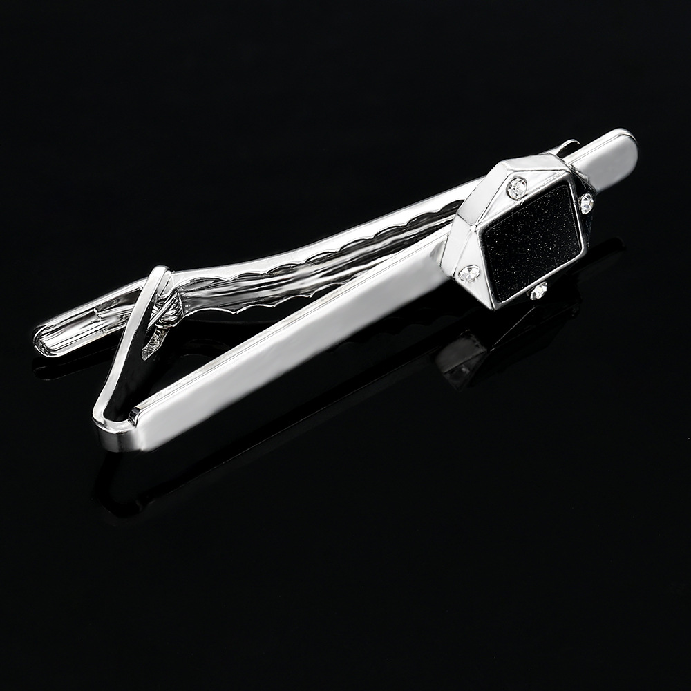 starry sky geometric business cufflinks for men and women with diamonds French shirt cuff nails tie clip accessories gift box_voghion.com