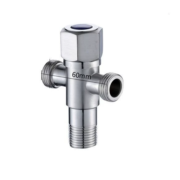 201 One in and two out angle valve hexagonal wheel