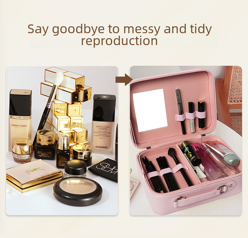 2023 new cosmetic bag ins style super popular portable travel cosmetic case large capacity Korean style cosmetic storage box