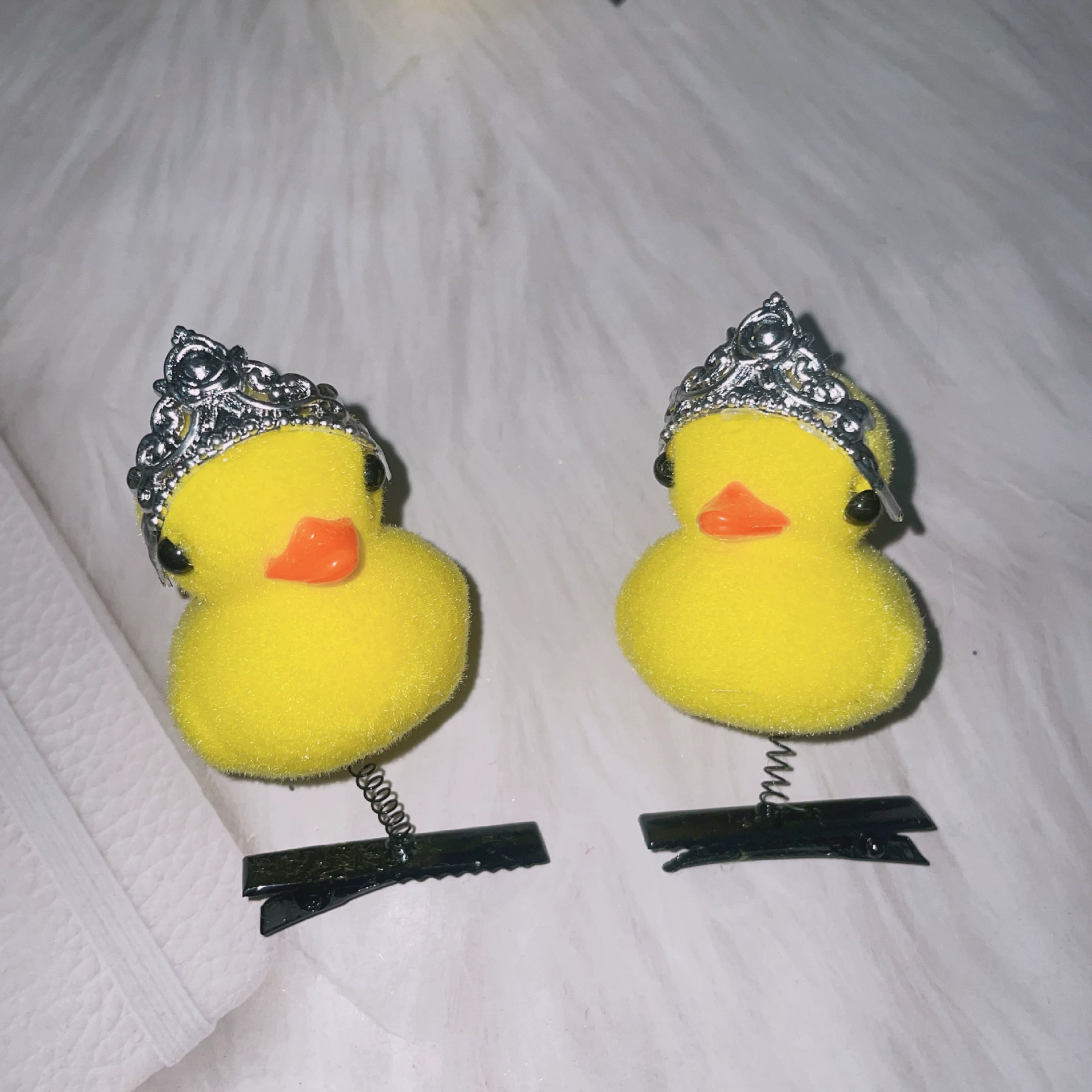 Зажим для волос (B.Duck) Жёлтая утка, милый аксессуар для детей, 4 × 2 × 5 см