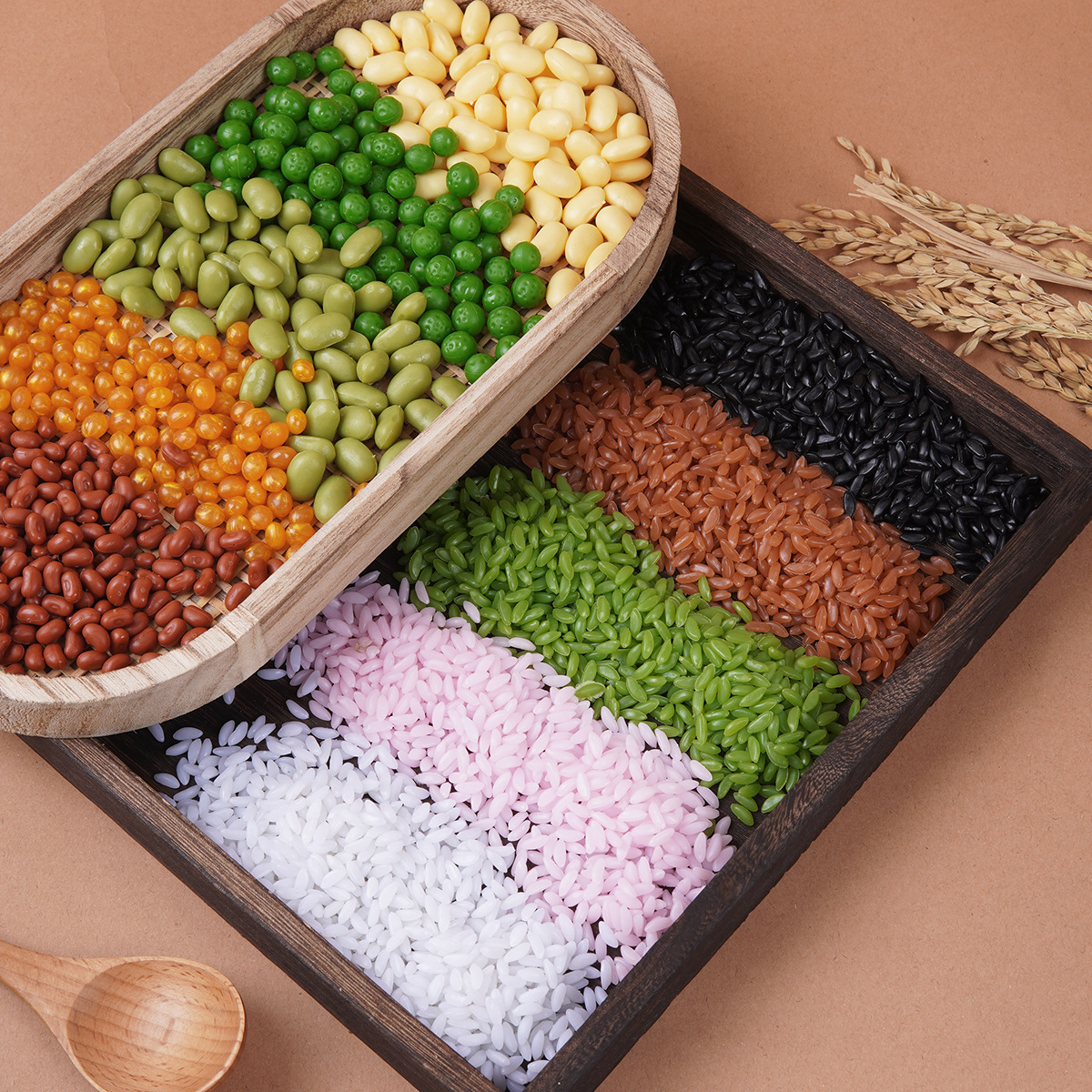 1:1仿真五谷杂粮食物模型厨房过家家食材配件干果玉米大豆大米