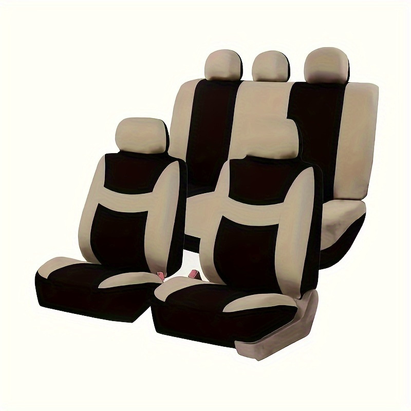 Russian, European, American, and Mexican Smiley Face Style Universal Car Seat Covers for Front Seats, 9-Piece Set for Five-Seater Cars, Direct from the Manufacturer