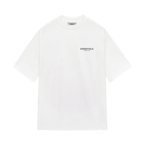 Ocode Reflective Men's and Women's T-Shirts Letter ESSENTIALSZONE Streetwear Fashion Brand Short Sleeve Couple Loose Fit