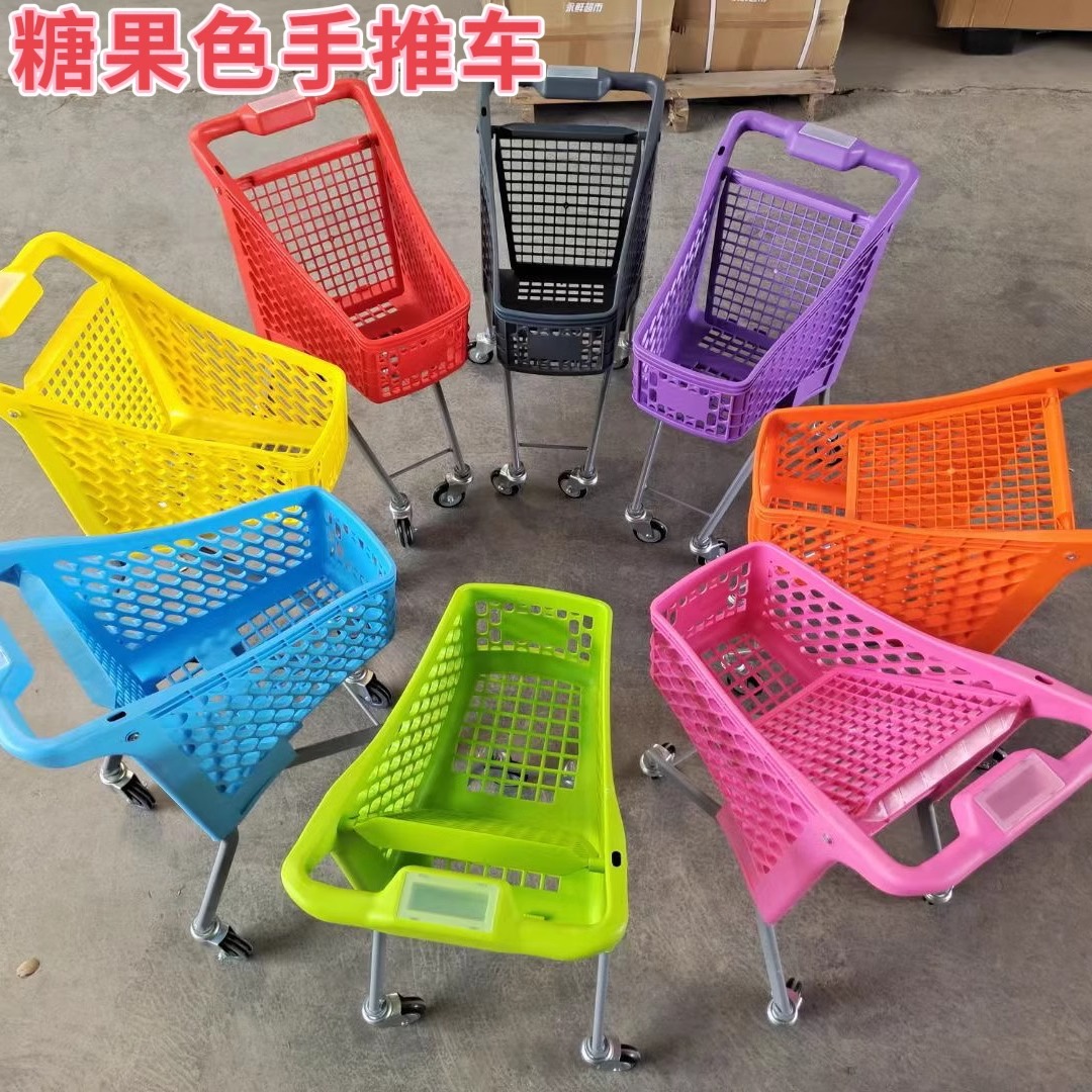 Nuevo carrito de compras de supermercado para niños parque de atracciones para niños casera de carrito de metal clip muñeca juguete carro