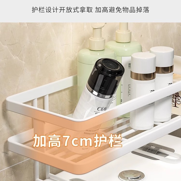 马桶上方置物架不锈钢厕所置物架通用二层卫浴洗手间多功能置物架|undefined