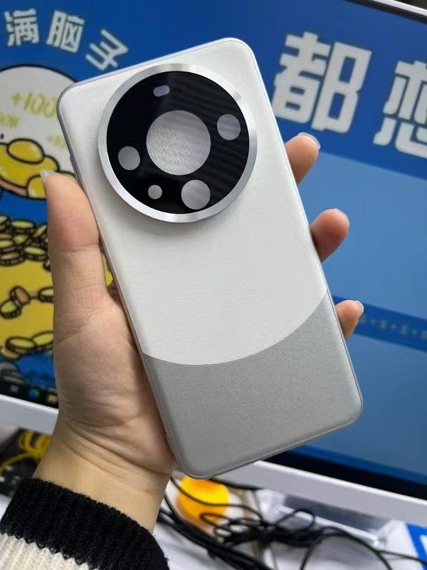 Huawei Mate60pro に適した新しいスタイルのコントラストカラーのオールインクルーシブプレーンレザー携帯電話ケース Mate50 肌の感触の落下防止保護カバー|undefined