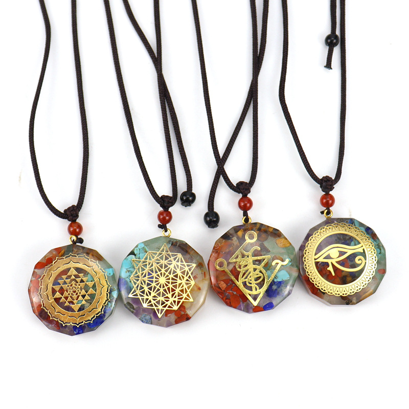 Retro Eye Crystal Handmade Pendant Necklace 1 Piece