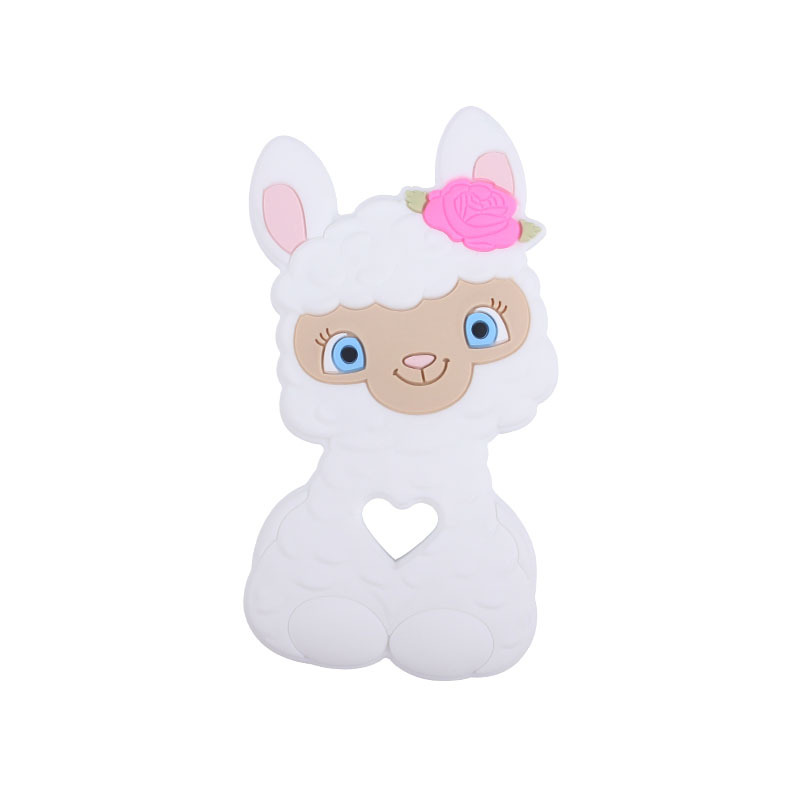 Amazon nuevo bebé de dibujos animados animal ovejas molares mordedor bebé juguetes creativos maternal y niño suministros fabricante