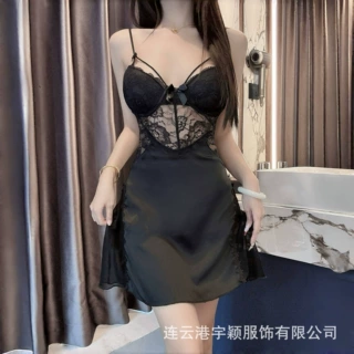 宇颖定制睡裙睡袍11年源头工厂支持代工来图定制来样纯欲内衣定制