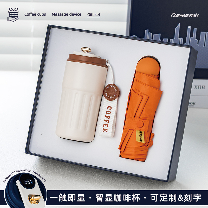 Orange-coffee cup umbrella Image