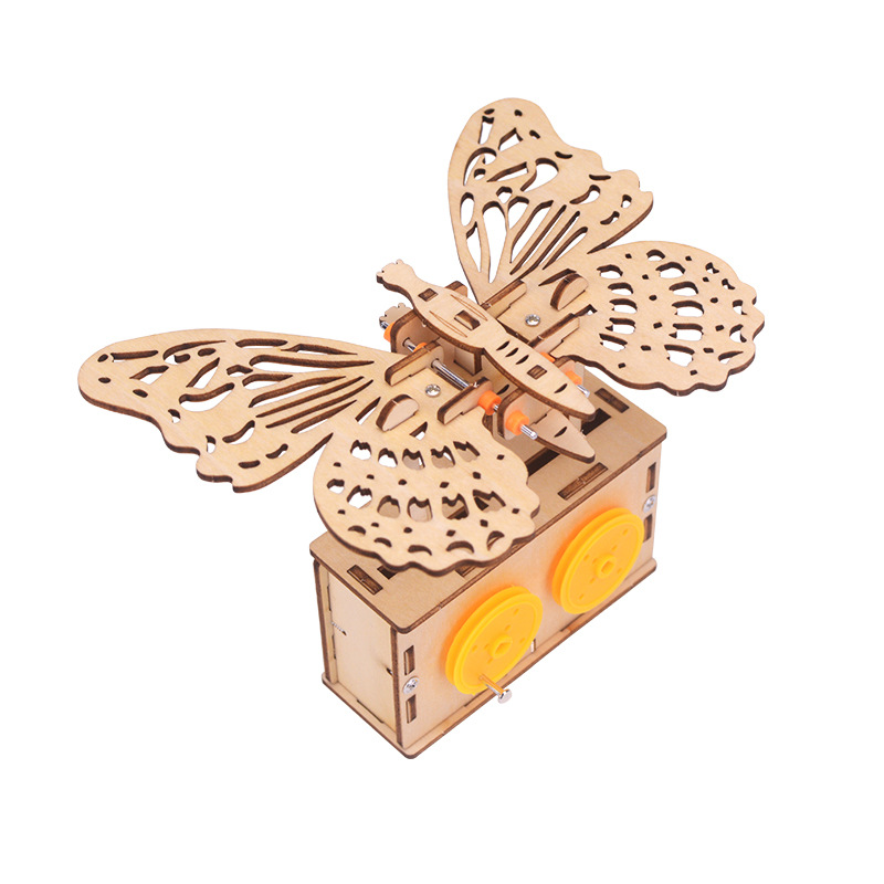 Ciencia y Tecnología pequeña producción volar mariposa simulación Transmisión de engranajes mecánicos Escuela Primaria estudiante juguete vapor experimento científico