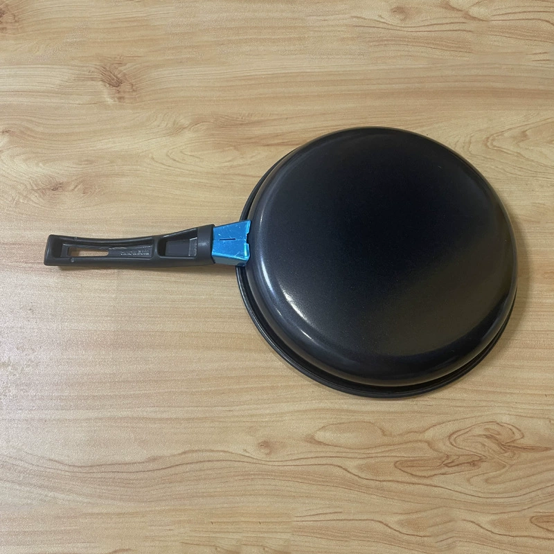 Нескользящая сковорода глубокая, 14–28 см, Egg Pan с ручкой (Black/Coffee), лёгкий вес 0.185 кг
