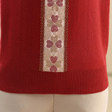 妈妈装小翻领针织毛衣女中老年秋冬毛衫打底衫长袖通勤POLO衫上衣，女装针织衫/毛衣，妃慕昵服饰