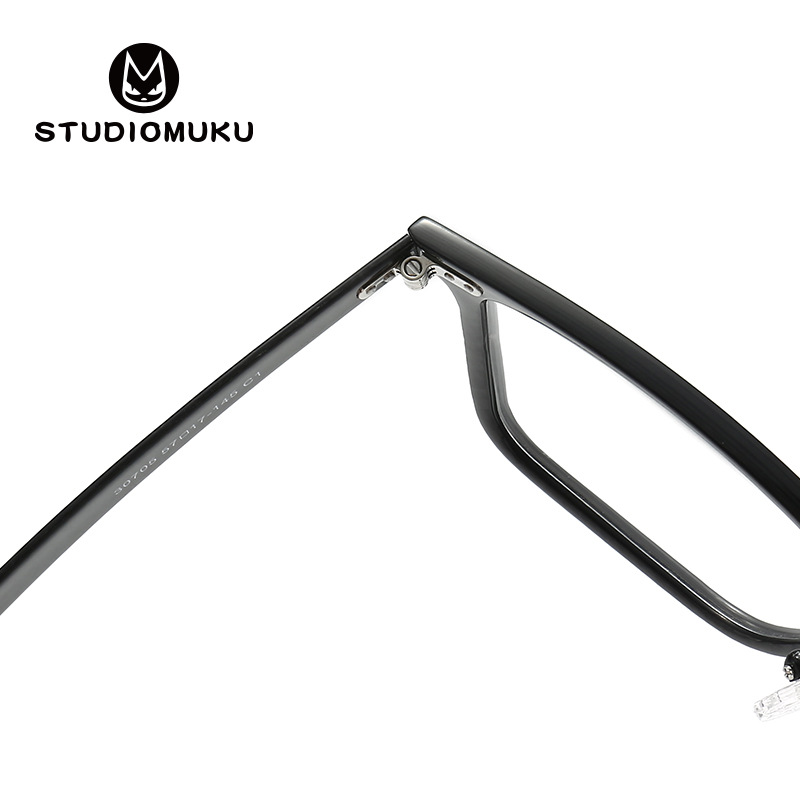 STUDIOMUKU madera fresco gafas de fibra de carbono doméstica miopía gafas marco ligero baloncesto marco gafas marco