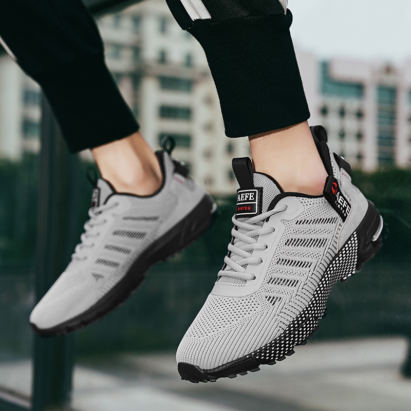2024 Spring and Summer Cross-Border Large Size Men's Mesh Lightweight Running Shoes Outdoor Hiking Breathable Casual Sports Shoes