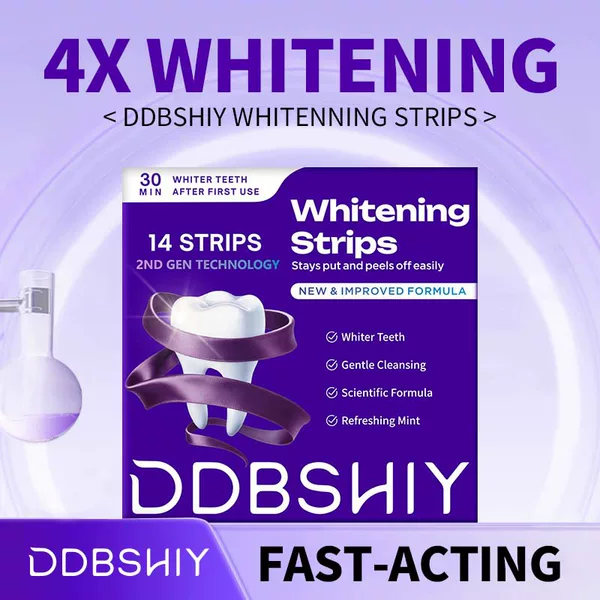 Cross-Border Exclusive Supply of Dent Purple Teeth Whitening Soap Tooth Strips, Tooth Enamel Protection Strips