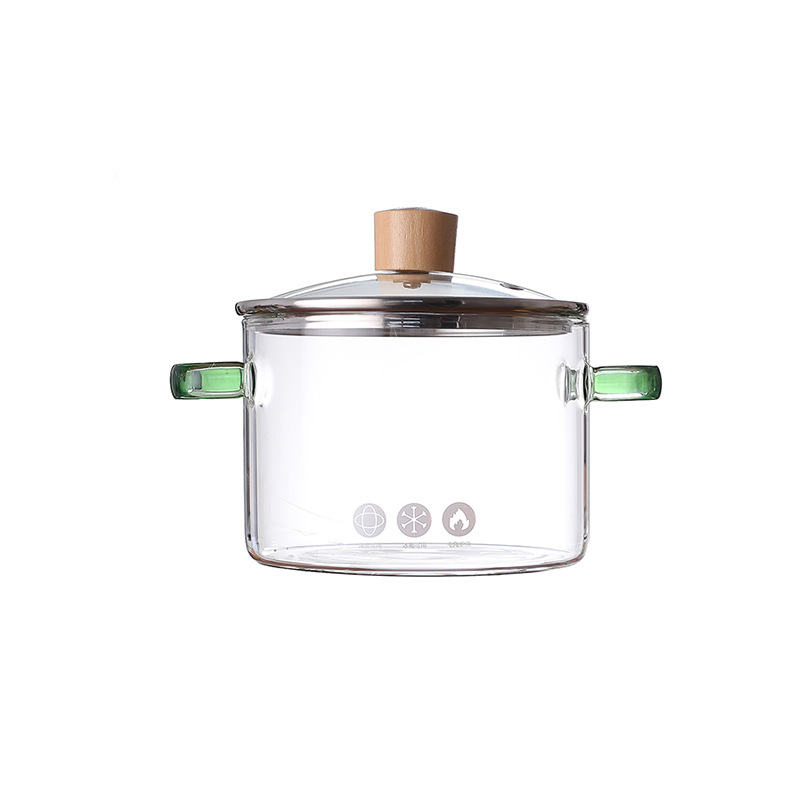 Los fabricantes de Amazon suministran amor Rosa olla de vidrio borosilicato de vidrio resistente al calor de alto valor de color ins abrir fuego de vidrio