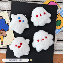 可爱红嘴幽灵毛绒卡通公仔挂件发夹挂饰玩偶胸针钥匙扣背包挂饰